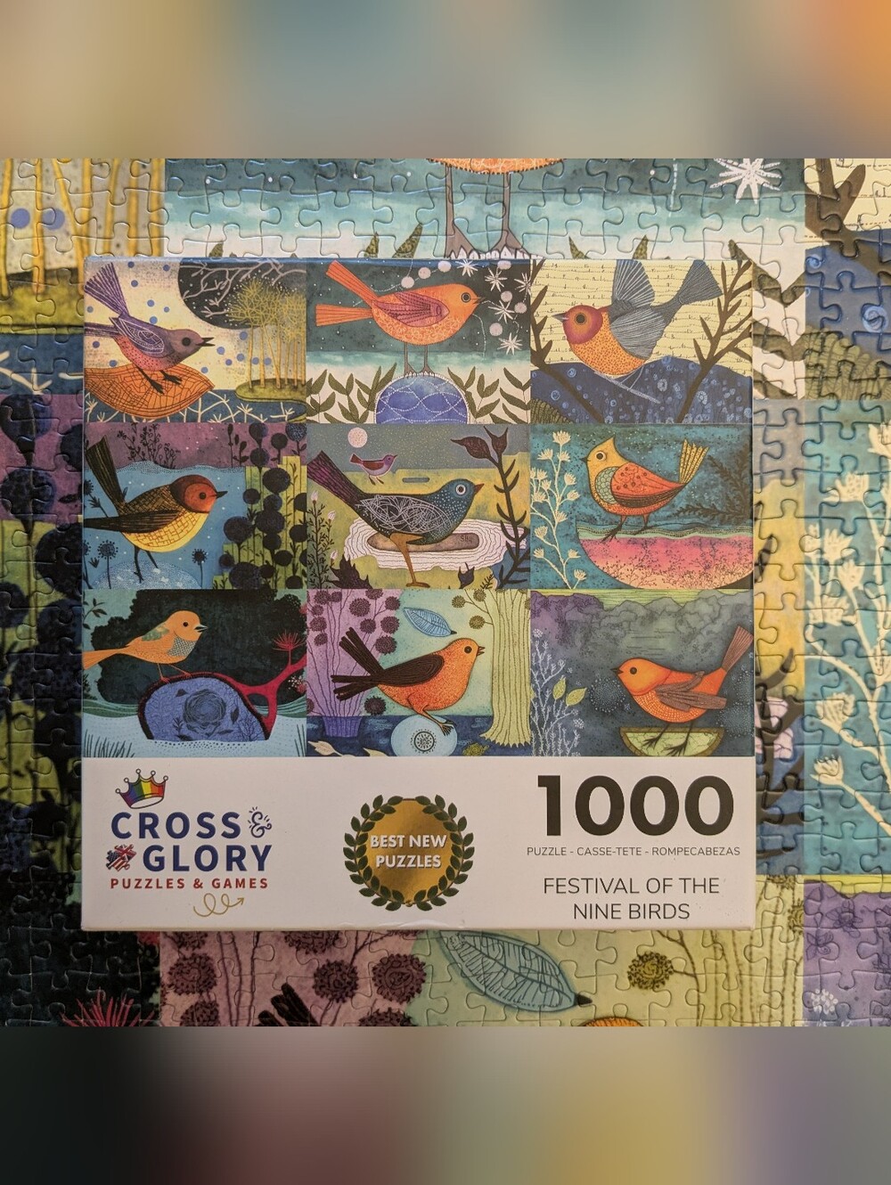 Cross And Glory 1000 Piece Puzzle - Festival Of The Nine Birds